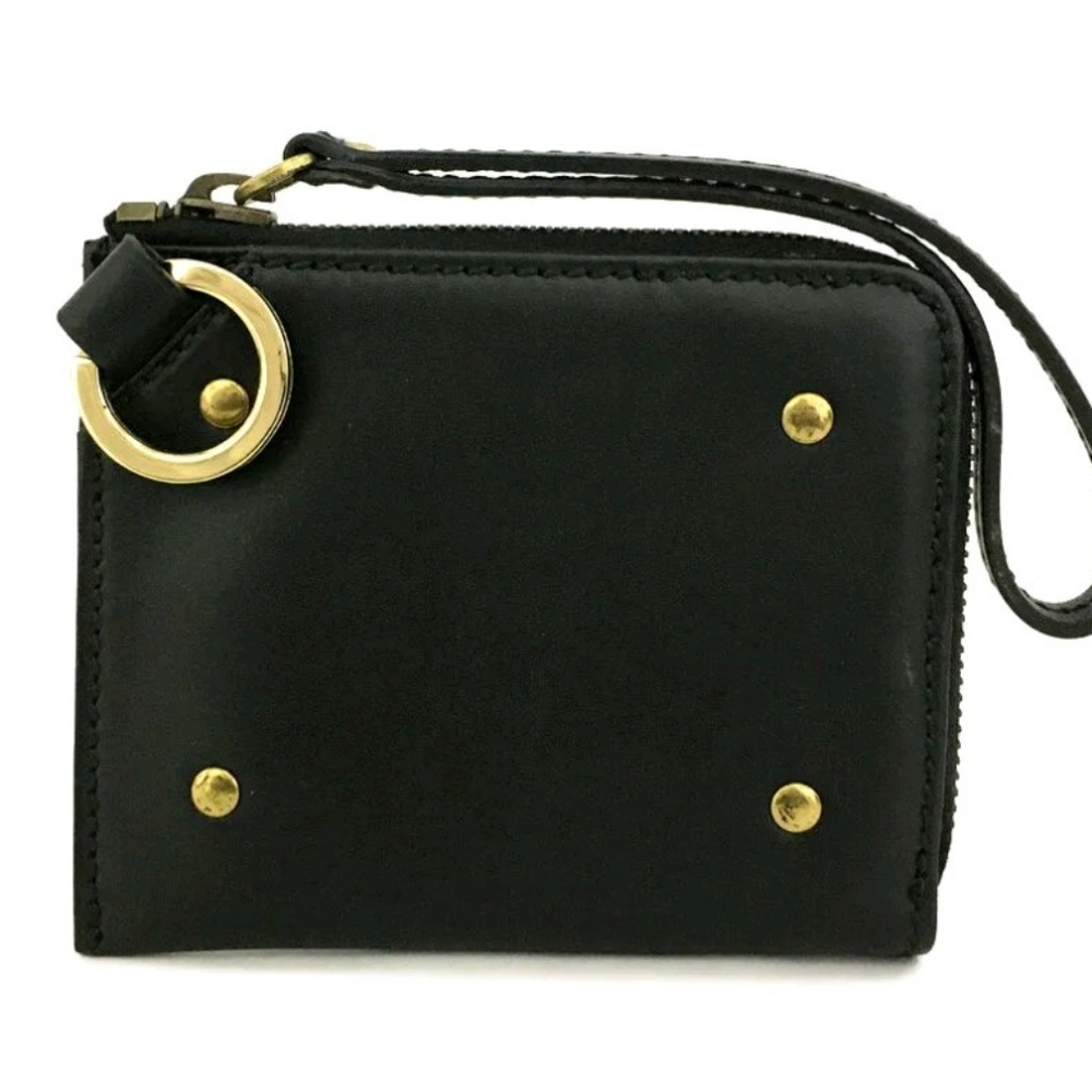 GUCCI Studded Leather Zip Around Wallet Coin Purse. Watch Video!